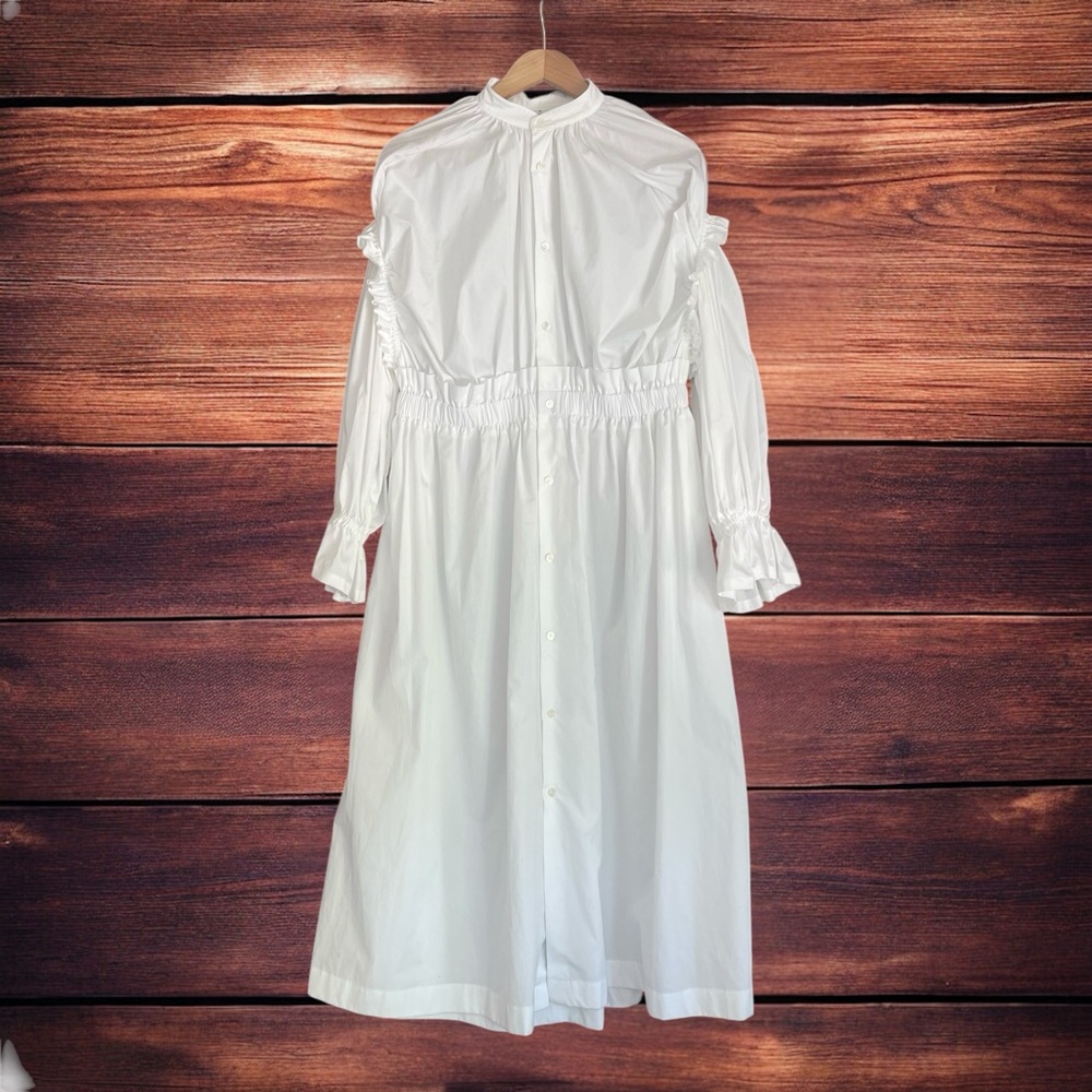 RARE NOIR KEI NINOMIYA ROMANTIC WHITE LONG DRESS, M